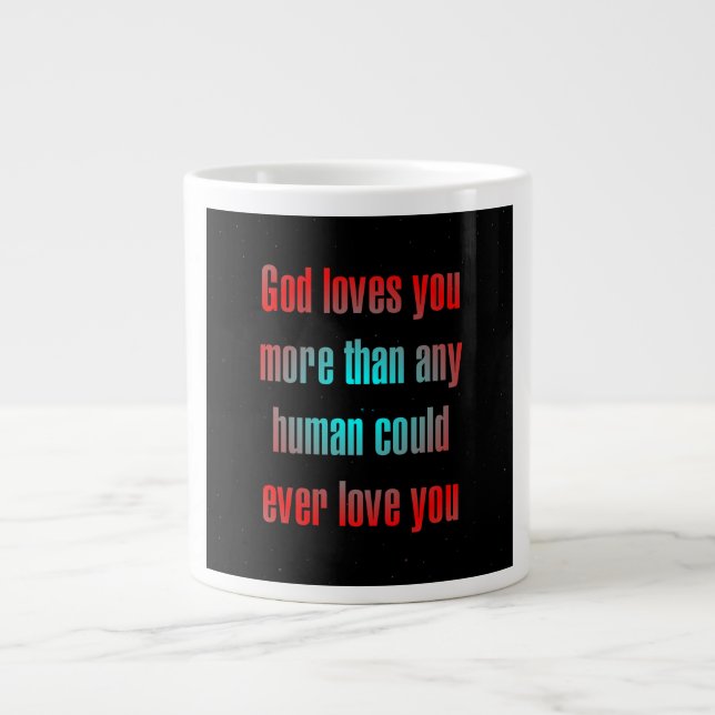 Ermutigungszitat # 66 Jumbo-Tasse (Vorderseite)