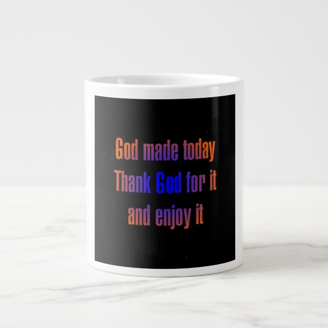 Ermutigungszitat # 67 Jumbo-Tasse (Vorderseite)