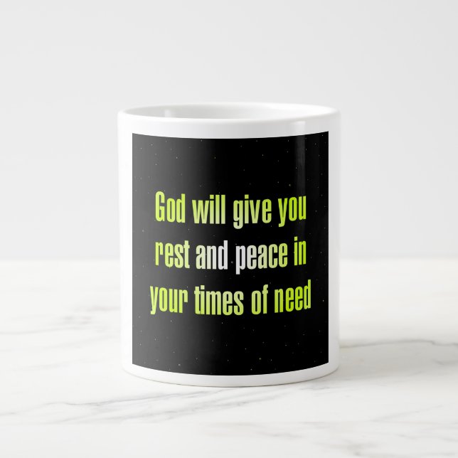 Ermutigungszitat # 80 Jumbo-Tasse (Vorderseite)