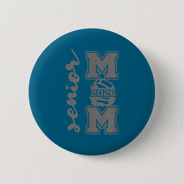 Ermutternde Mutter 2026 Ringkämpfer stolzer Eltern Button (Vorderseite)