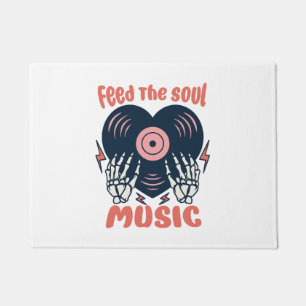 ernähre die Seelenmusik Fußmatte