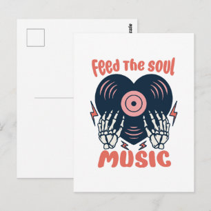ernähre die Seelenmusik Postkarte