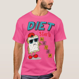 Ernährung beginnt nie mit dem Weightheben von Gym T-Shirt