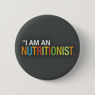 Ernährung durch stilvolle Runde fördern Button