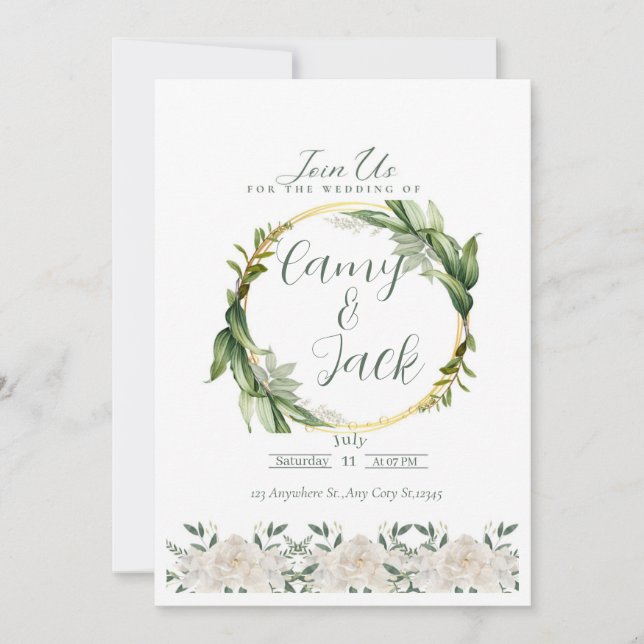 Ernährung Einladung (Vorderseite)