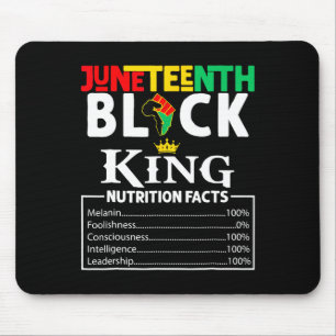 Ernährung Fakten 19. Juni 1865 Schwarzer König Mousepad