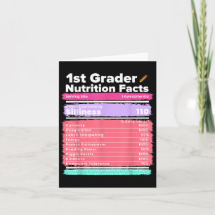 Ernährung Fakten 1. Klasse Funny Back to School Sh Karte