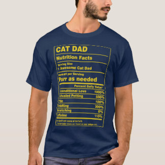Ernährung Fakten Katzen Vater T-Shirt