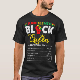 Ernährung für Frauen zum Juneteenth schwarze afrik T-Shirt