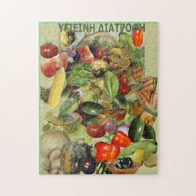 Ernährung Puzzle (Vertikal)