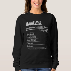Ernährung von Frauen Jaqueline - Fakten für Größe Sweatshirt