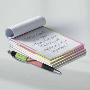 Ernährungsbeherrschung Notizblock