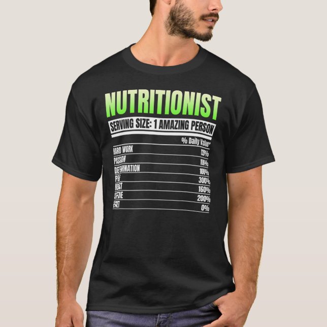 Ernährungsberater, der die Größe der medizinischen T-Shirt (Vorderseite)