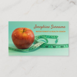 Ernährungsberater für Apple und Tape Visitenkarte