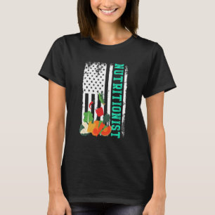Ernährungsberater Us Flagge Diätassistentin Ernähr T-Shirt