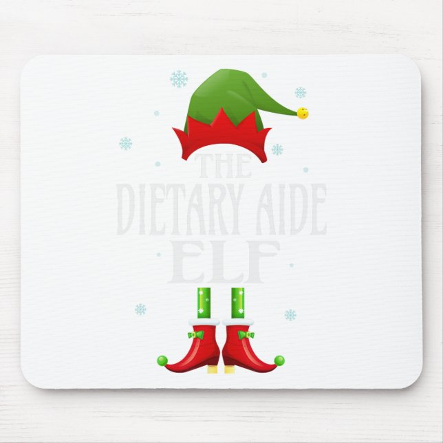 Ernährungsberatung Elf Xmas Funny Family Matching  Mousepad (Vorne)
