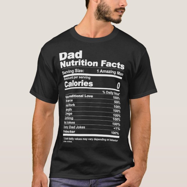 Ernährungsdaten T-Shirt (Vorderseite)