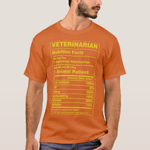 Ernährungsdaten Tierarzt T-Shirt