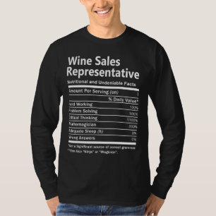 Ernährungsfaktoren für Wein - Vertriebsbeauftragte T-Shirt