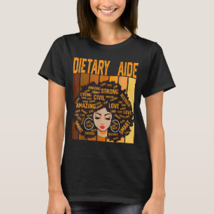 Ernährungshilfe Kraftvoller Schwarzer Geschichtsmo T-Shirt