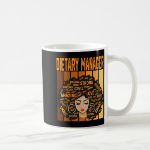 Ernährungsmanager Mächtiger Schwarzer Geschichtsmo Kaffeetasse