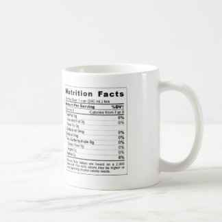 Ernährungstatsachen Tasse