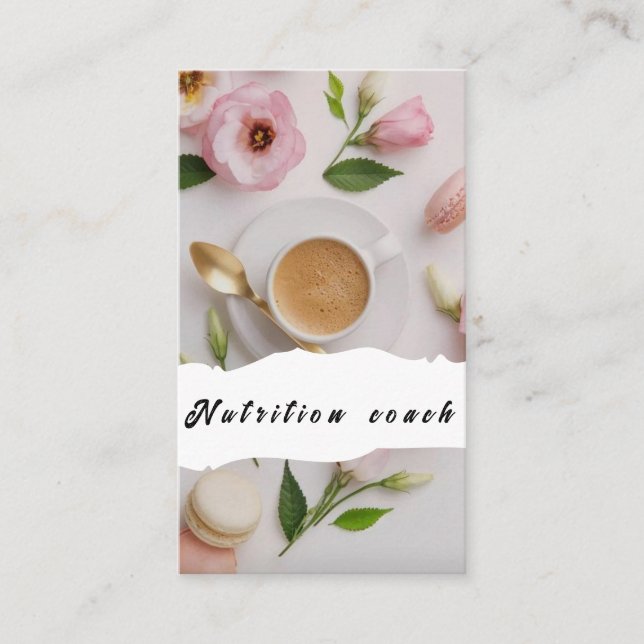Ernährungstherapeut Gesundheit und Wellness Visitenkarte (Vorderseite)