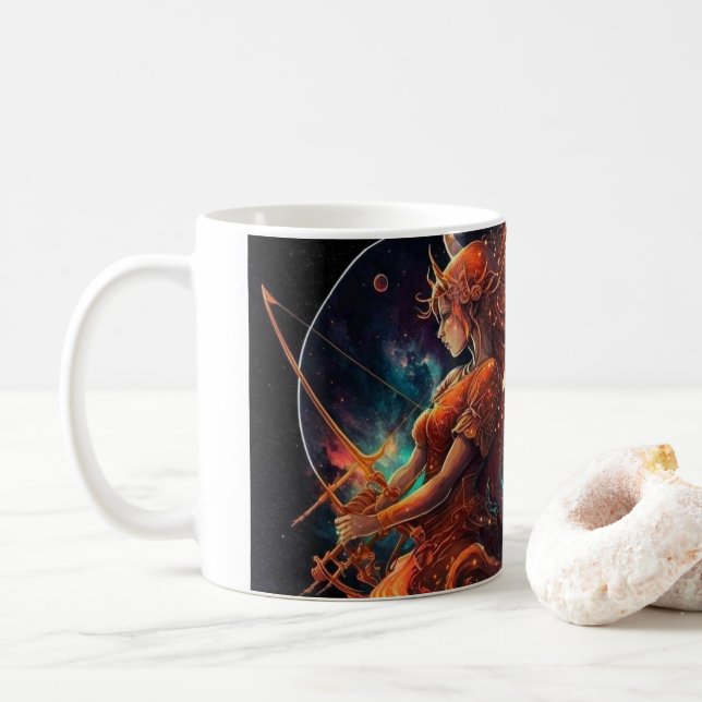 Ernährungswert des Sagittarius Kaffeetasse (Mit Donut)