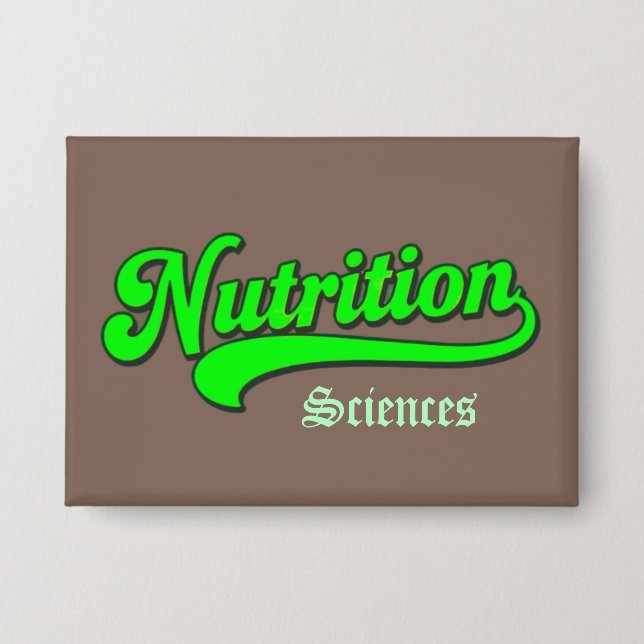 "Ernährungswissenschaften" B Großes Rechteck Button (Vorderseite)