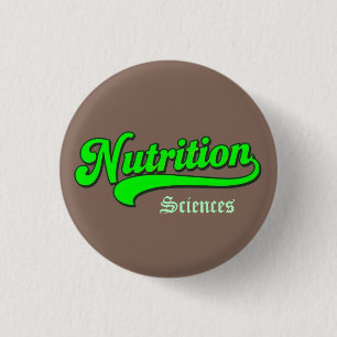 "Ernährungswissenschaften" Kleiner Dunkelbrauner K Button