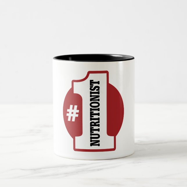 Ernährungswissenschaftler der Nr.-1 Zweifarbige Tasse (Mittel)
