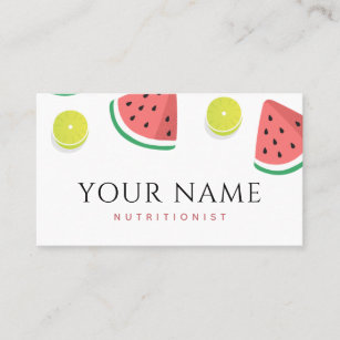 Ernährungswissenschaftler Diätitian Watermelon Lim Visitenkarte