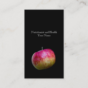 Ernährungswissenschaftler und Gesundheit Visitenkarte