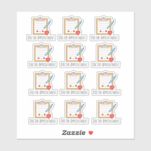 Ernennung des Arztes Aufkleber