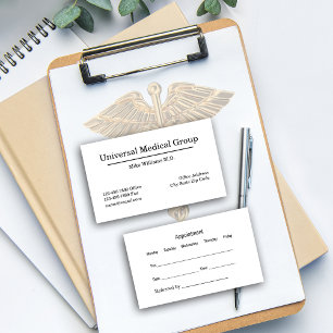 Ernennung des Arztes Visitenkarte