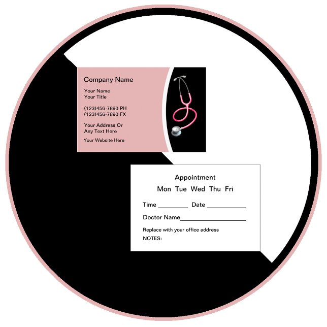 Ernennung eines Arztes für Frauengesundheit Visitenkarte (Von Creator hochgeladen)