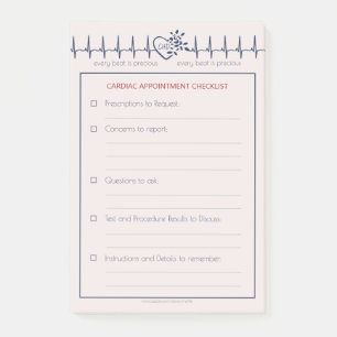 Ernennung eines CHD-Arztes nach der Veröffentlich Post-it Klebezettel