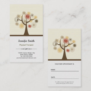 Ernennung eines Physiotherapeuten - Elegante Natur Terminkarte