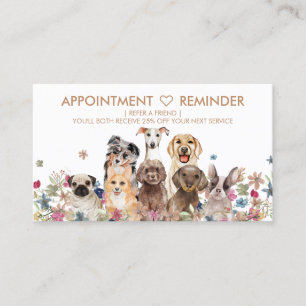 Ernennung von Hunden Visitenkarte