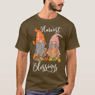 Ernest Blessings Gnomes Pumpkin Leopard Kariert Th T-Shirt