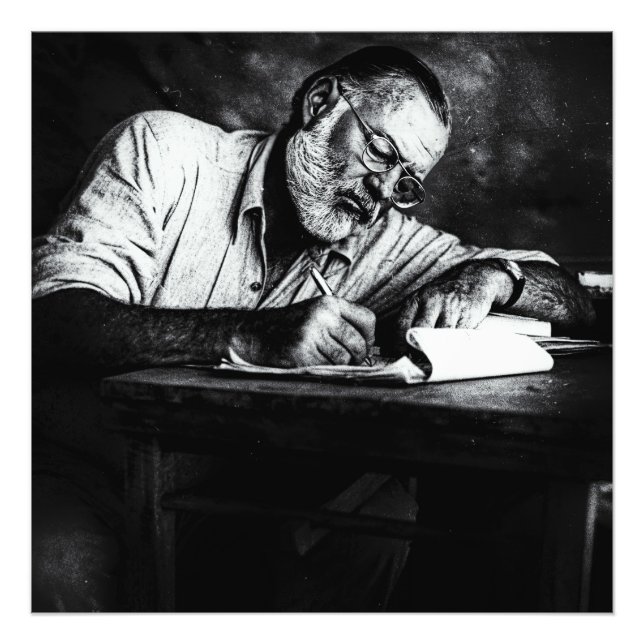 Ernest Hemingway in Kenia Fotodruck (Vorne)