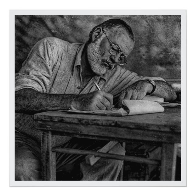 Ernest Hemingway in Kenia Fotodruck (Vorne)