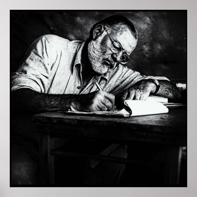 Ernest Hemingway in Kenia Poster (Vorne)