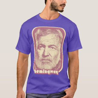 Ernest Hemingway Retro ästhetisches Fan Kunstgesch T-Shirt