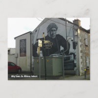 Ernest Shackleton Wandgemälde, Athy Stadt, Irland.
