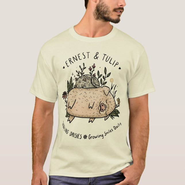 Ernest & Tulip Men's Snuggle T - Shirt (Vorderseite)