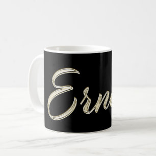 Ernesto Name whitegold Tasse Teetasse Kaffeetasse