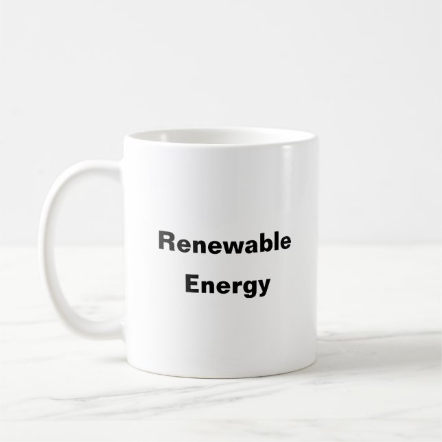 Erneuerbare Energie Kaffeetasse (Links)
