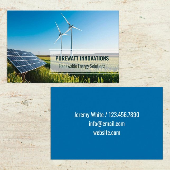 Erneuerbare Energien Visitenkarte (Renewable Energy Business Cards)