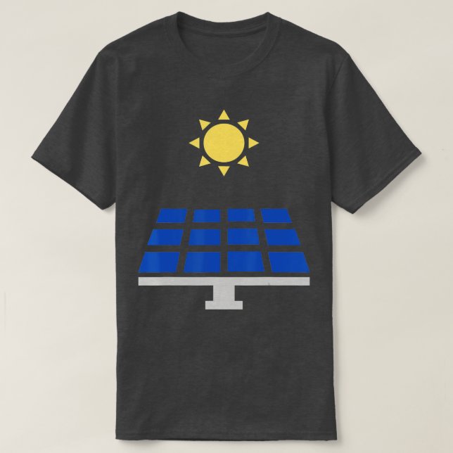 Erneuerbare Solarpaneele Grüne Energie Sun Power T-Shirt (Design vorne)
